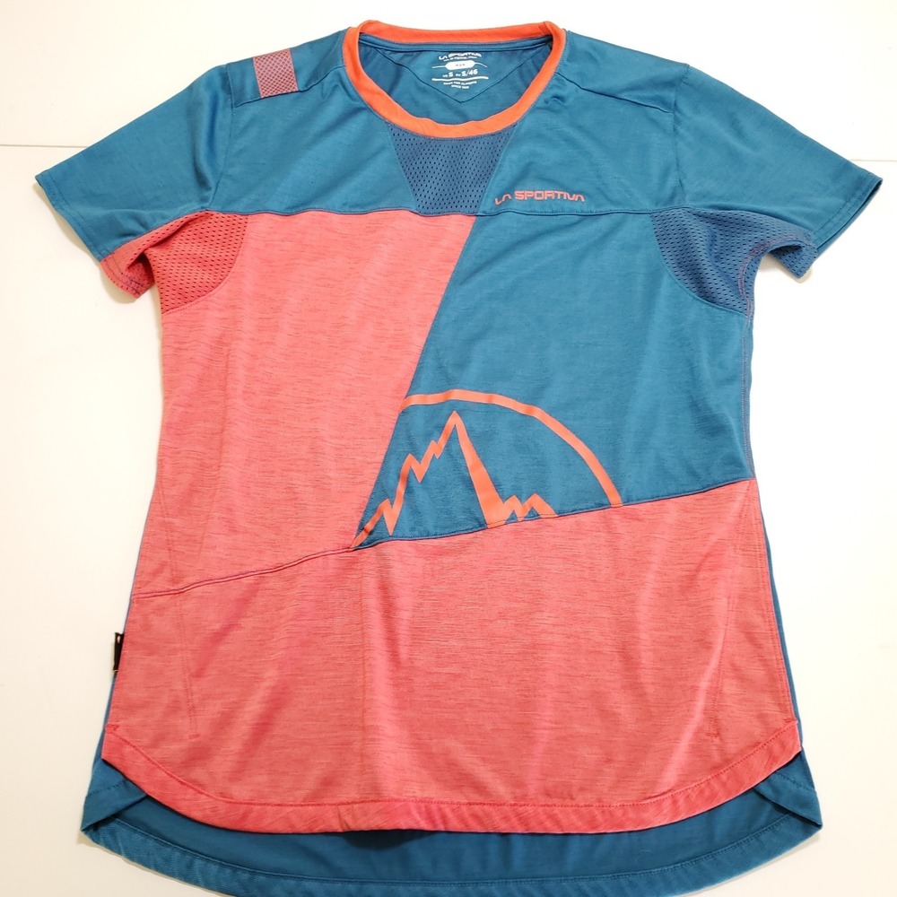 La Sportiva Mens Small Short Sleeve Workout Climbing T Shirt